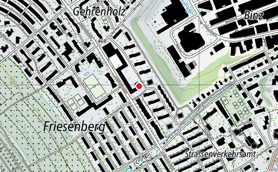 Carte indiquant l’emplacement de Mittag-Abendhort Friesenberg (Crèche)