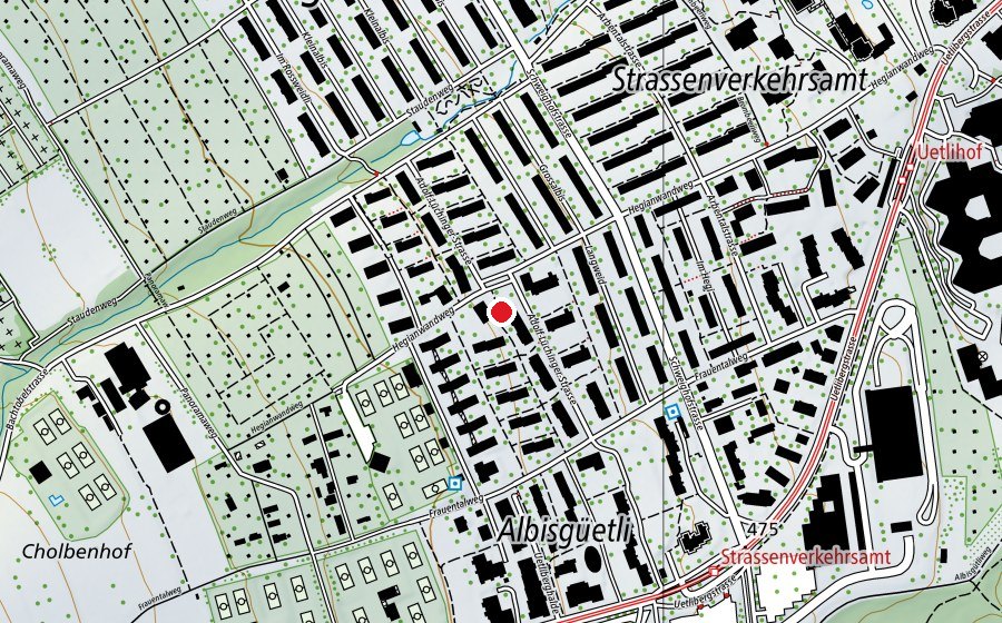 Karte mit dem Standort von Mittag-/Abendhort Hegianwandweg 1 (Kindertagesstätte)