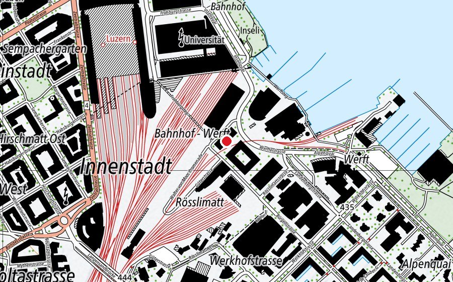 Karte mit dem Standort von Müsliburg Citybay (Kindertagesstätte)