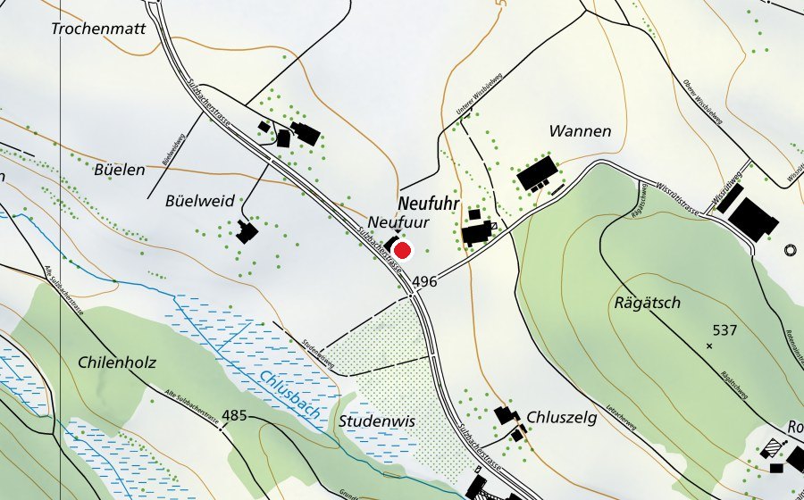 Karte mit dem Standort von Naturspielgruppe Wakiti (Kindertagesstätte)