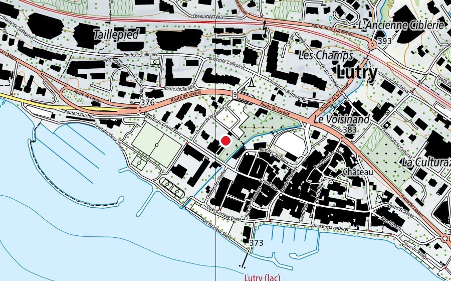 Carte indiquant l’emplacement de Nursery de Lutry (Crèche)