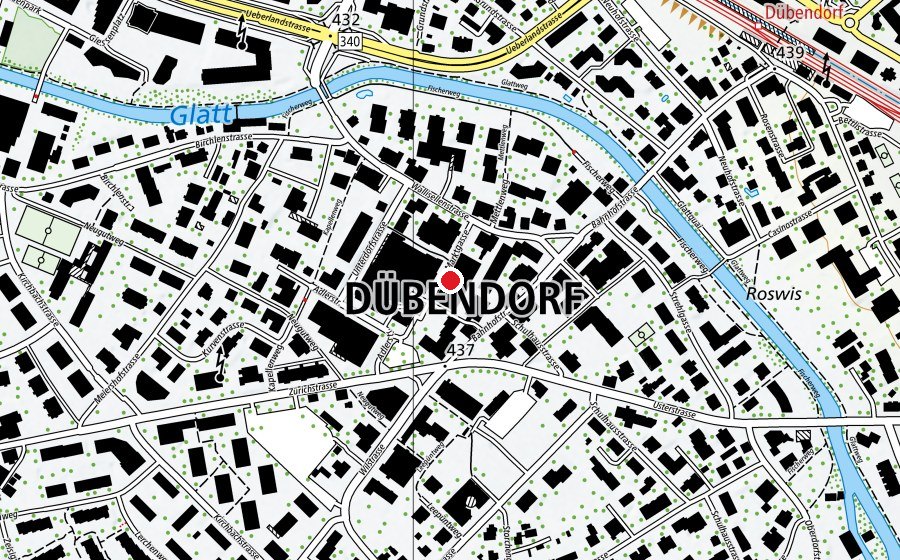 Carte indiquant l’emplacement de Pin-Pin (Crèche)