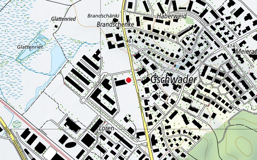 Carte indiquant l’emplacement de Schatzkiste (Crèche)