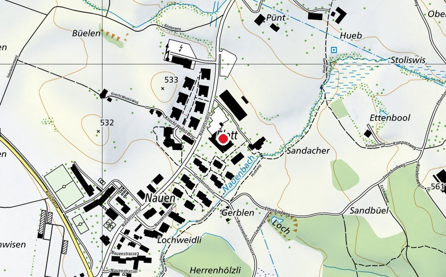 Map showing the location of Schulergänzende Betreuung (Childcare)