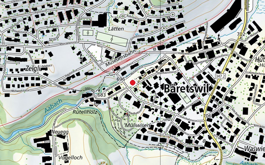 Mappa con la posizione di Spielgruppe Bärli (Asilo nido)