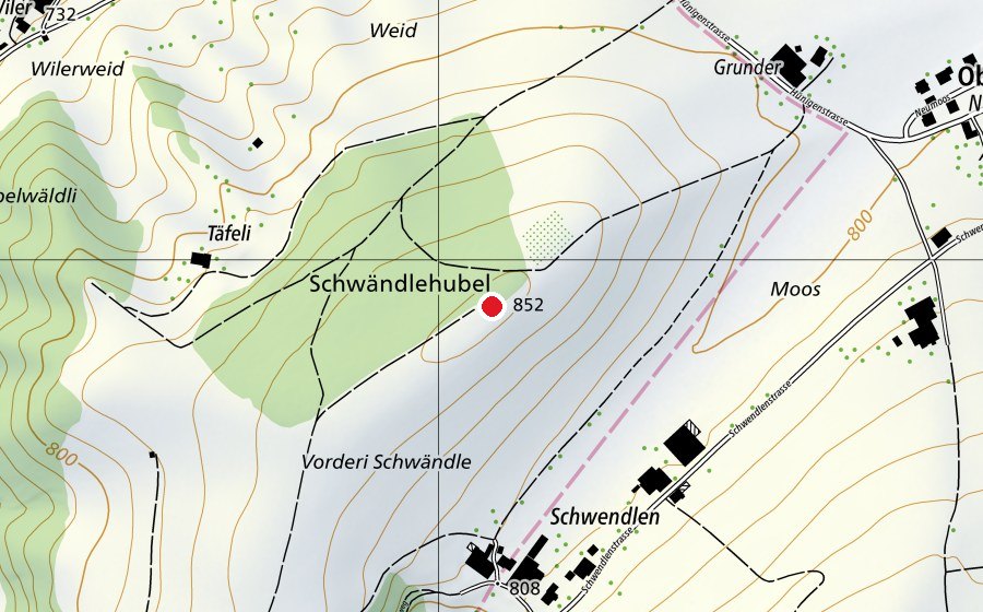 Map showing the location of Spielgruppe Bambi (Childcare)