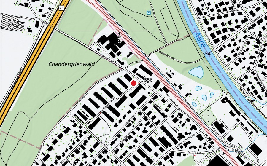Mappa con la posizione di Spielgruppe Gibeligäub (Asilo nido)
