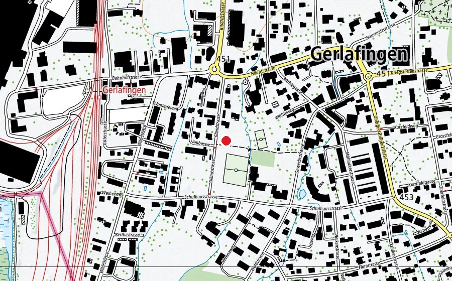 Mappa con la posizione di Spielgruppe Hoppsassa (Asilo nido)