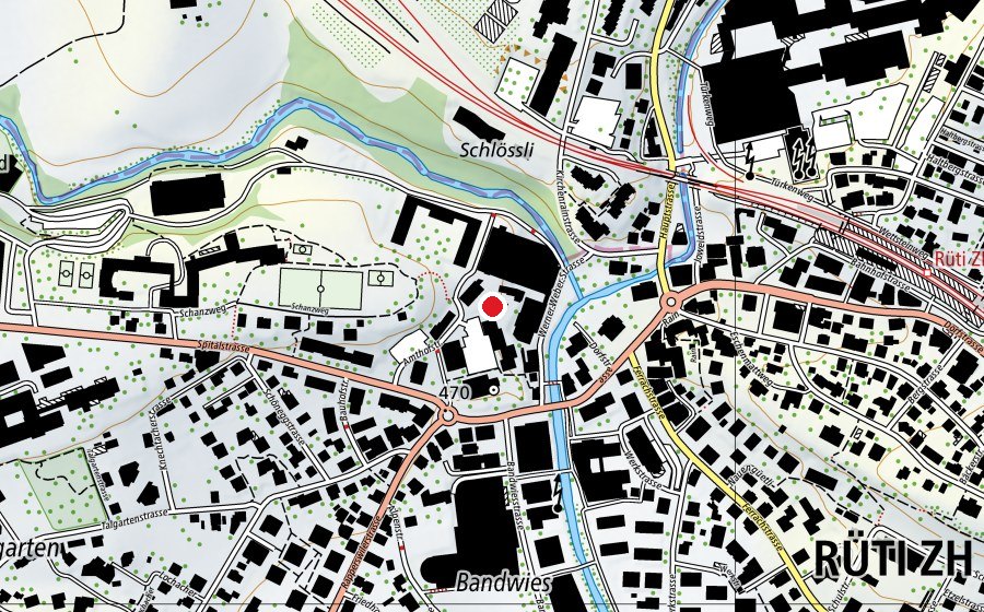 Carte indiquant l’emplacement de Spielgruppe Liri! (Crèche)