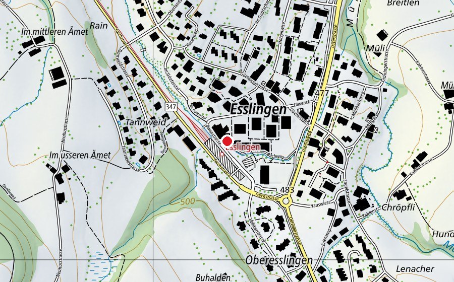 Carte indiquant l’emplacement de Spielgruppe Sunneschii (Crèche)