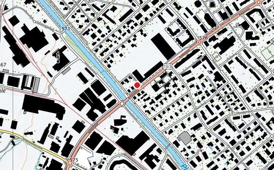 Mappa con la posizione di Spielgruppe Tartaruga (Asilo nido)