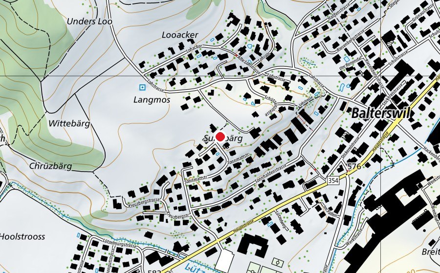 Mappa con la posizione di Spielgruppe Waldspiel (Asilo nido)