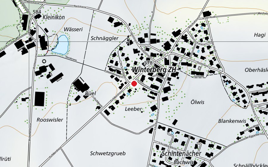 Map showing the location of Spielgruppe Winterberg (Childcare)