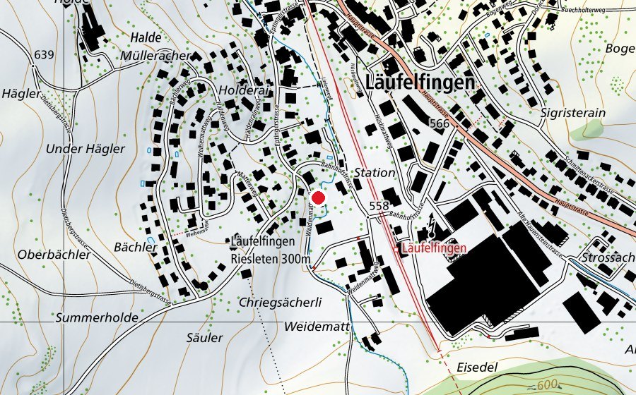 Mappa con la posizione di Spielgruppe Zwärgenäschtli (Asilo nido)