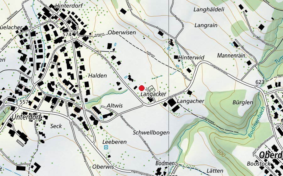 Map showing the location of Sternschnuppe (Childcare)