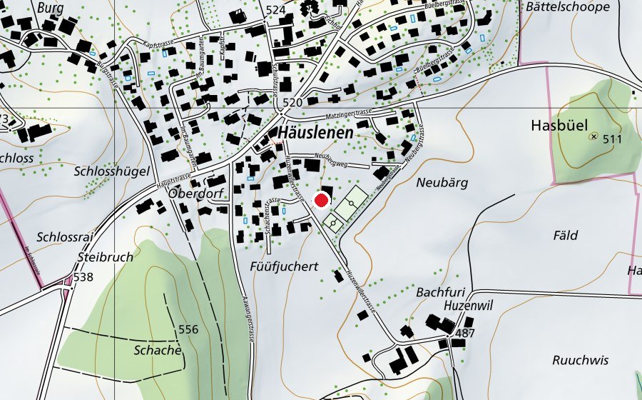 Mappa con la posizione di Tagesschule Häuslenen (Asilo nido)