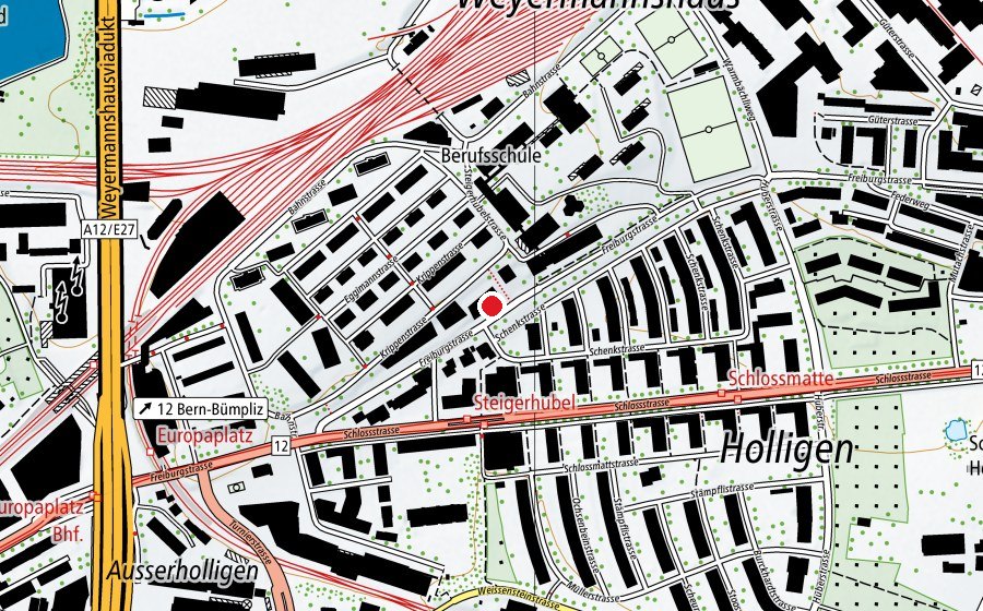Mappa con la posizione di Tagi Ausserholligen (Asilo nido)