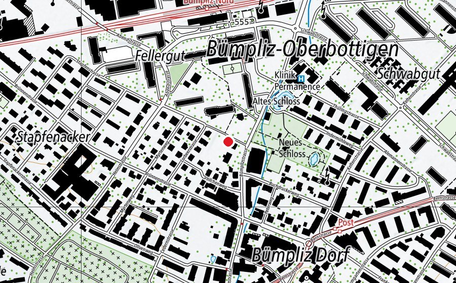 Map showing the location of Tagi Bümpliz (Childcare)