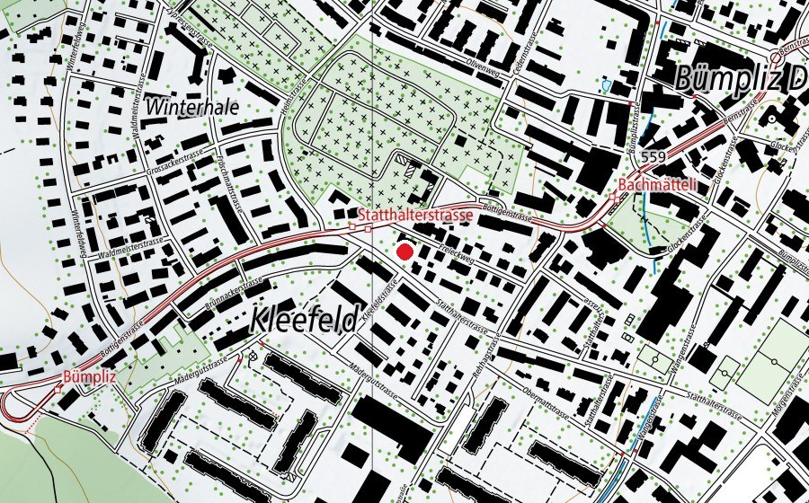 Carte indiquant l’emplacement de Tagi Kleefeld (Crèche)