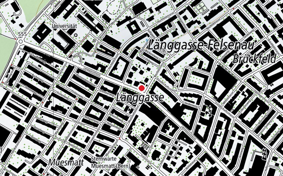 Map showing the location of Tagi Länggasse (Childcare)