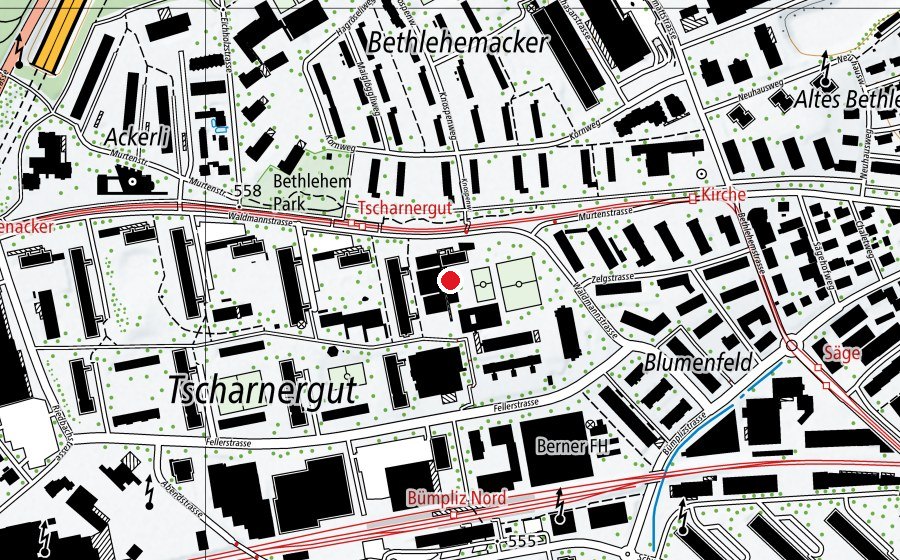 Karte mit dem Standort von Tagi Tscharnergut (Kindertagesstätte)