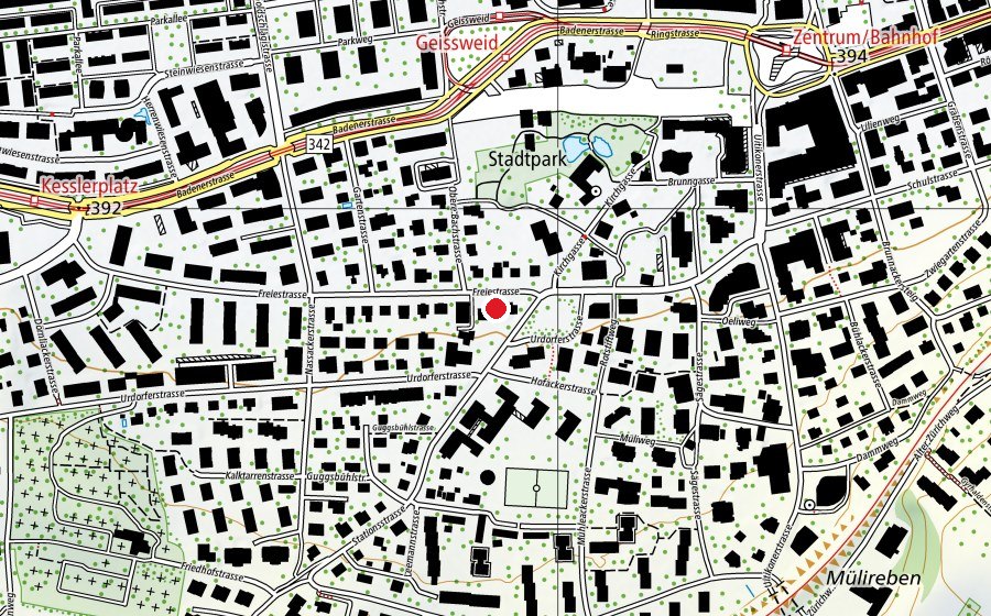 Map showing the location of Teddybär (Childcare)