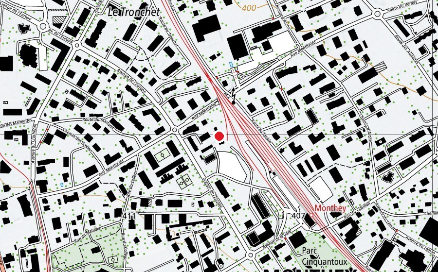 Carte indiquant l’emplacement de UAPE La Tartine (Crèche)