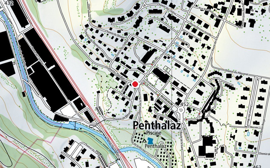 Karte mit dem Standort von UAPE Les Mousaillons - Cheminet (Kindertagesstätte)
