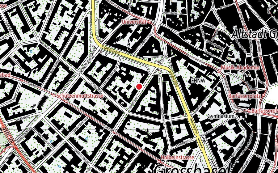 Map showing the location of Verenahof (Childcare)