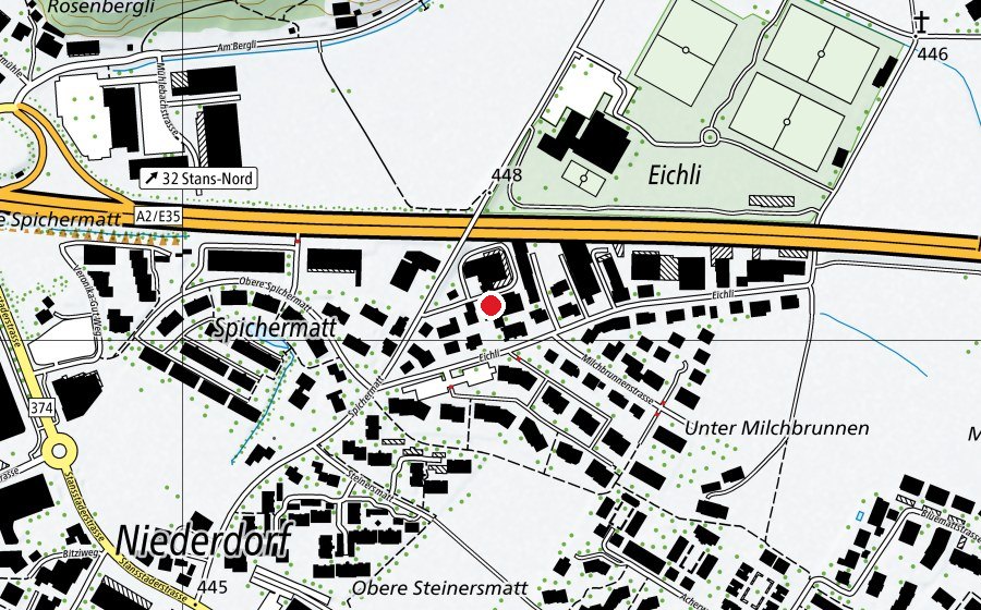 Mappa con la posizione di Villa Sonnenschein (Asilo nido)