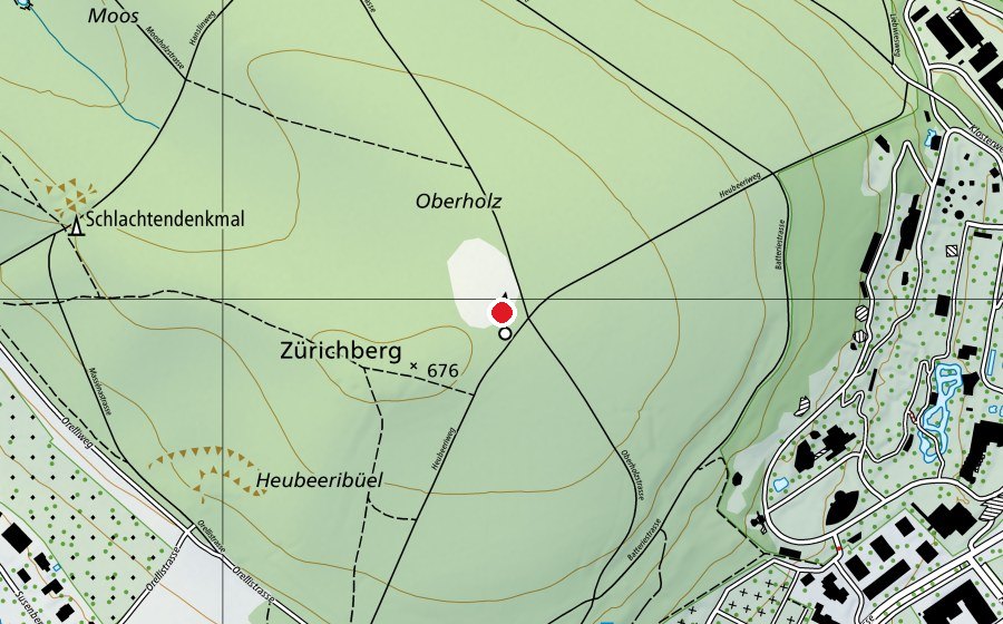 Mappa con la posizione di Waldhort Escherhöhe (Mittag-/Abendhort) (Asilo nido)