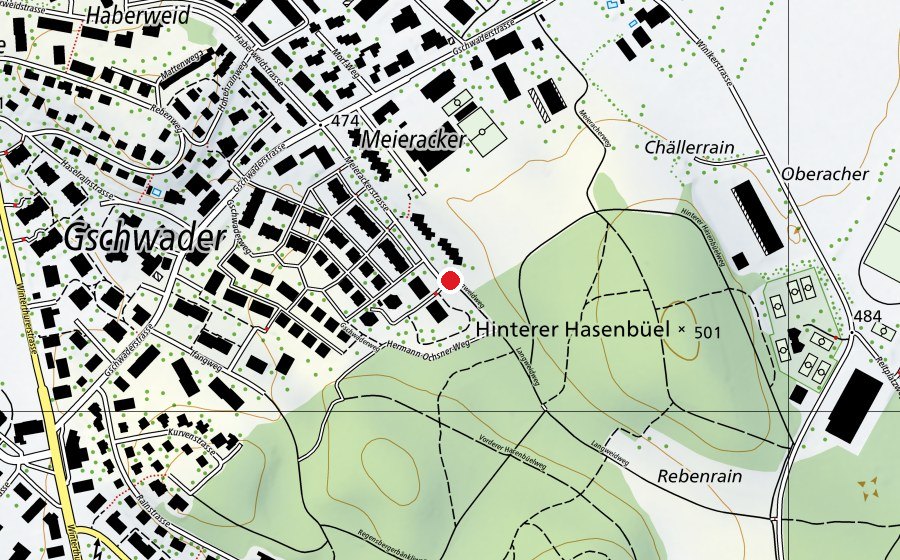 Karte mit dem Standort von Waldkinder Uster (Kindertagesstätte)