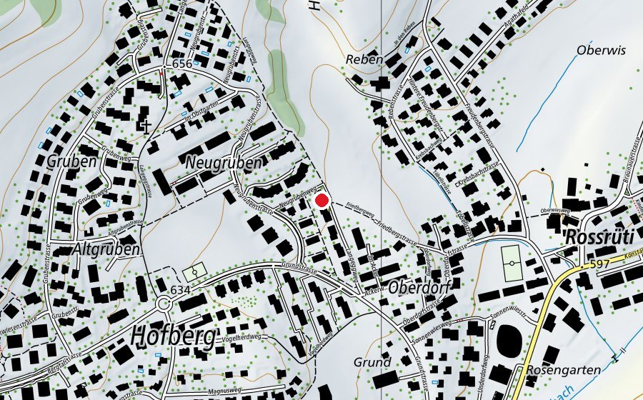 Map showing the location of Waldspielgruppe Hofberg purzelfee und chlättermax (Childcare)