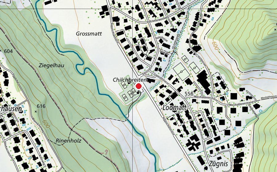 Mappa con la posizione di Waldspielgruppe Huetlizwerg Stallikon (Asilo nido)
