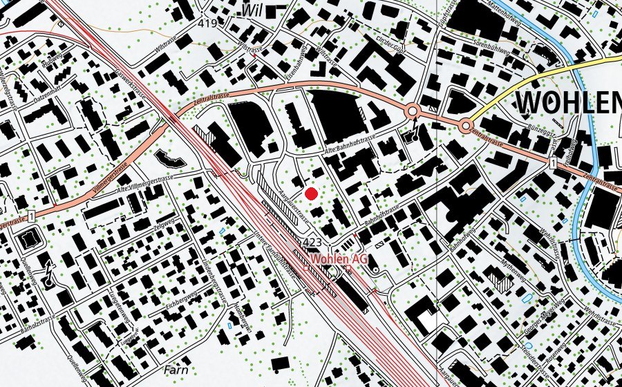 Mappa con la posizione di Wohler Chinderhuus (Asilo nido)