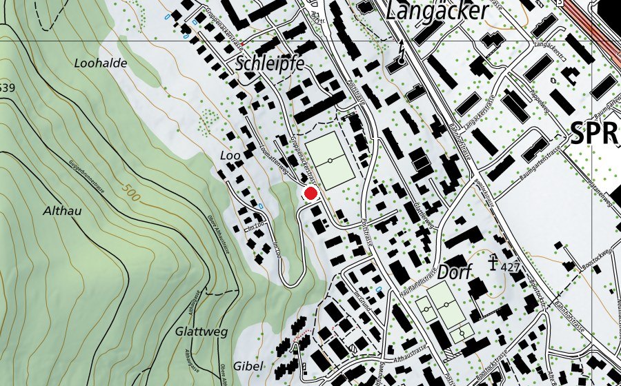 Carte indiquant l’emplacement de Wunderwelt (Crèche)