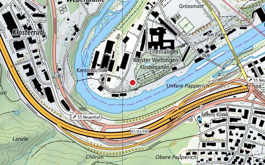 Mappa con la posizione di Abthaus (Scuola)