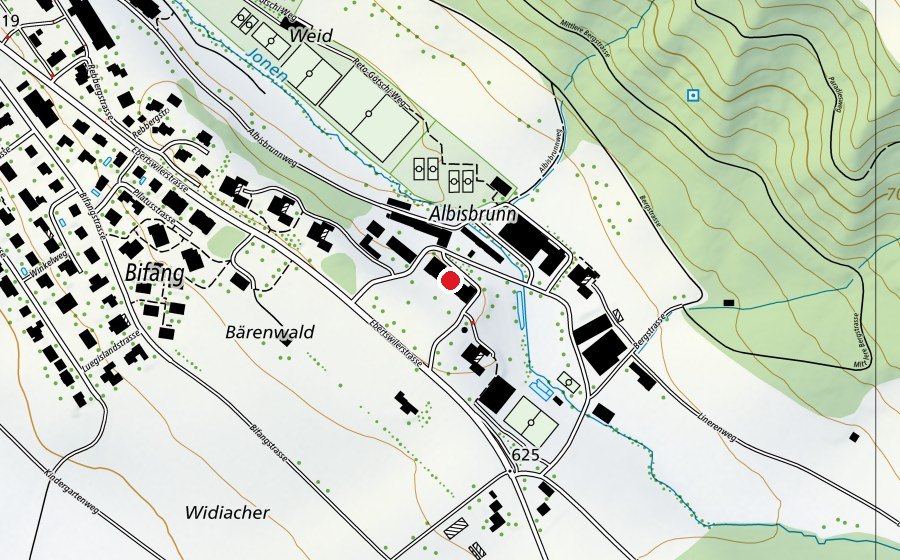 Mappa con la posizione di Albisbrunn Schul- und Berufsbildungsheim (Scuola)