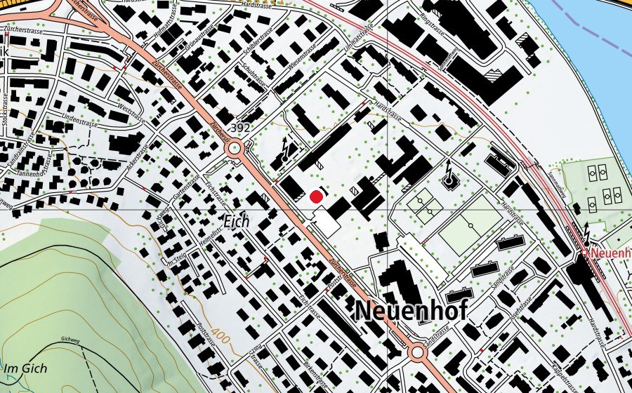 Karte mit dem Standort von Altes Schulhaus (Schule)