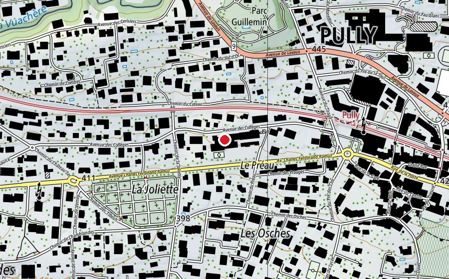 Mappa con la posizione di Annexe Ouest (Scuola)