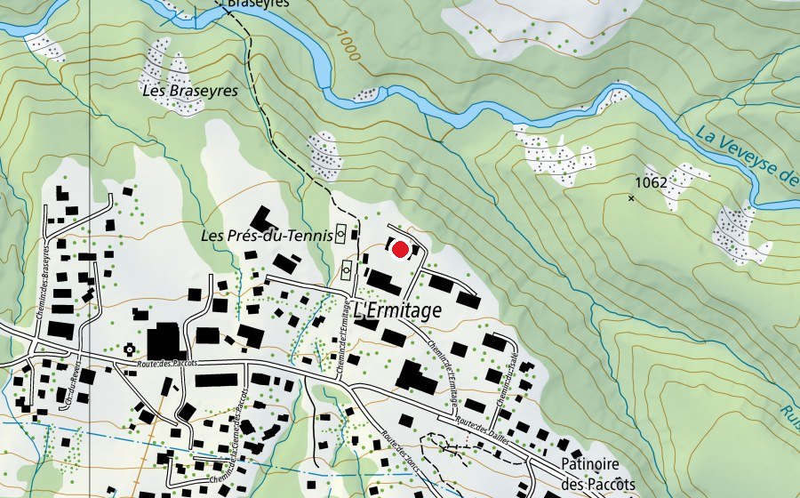 Mappa con la posizione di Association Polybat (Scuola)