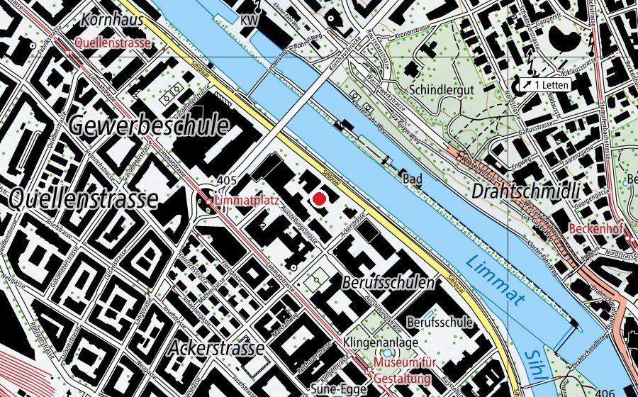 Mappa con la posizione di Autonome Schule Zürich (Scuola)