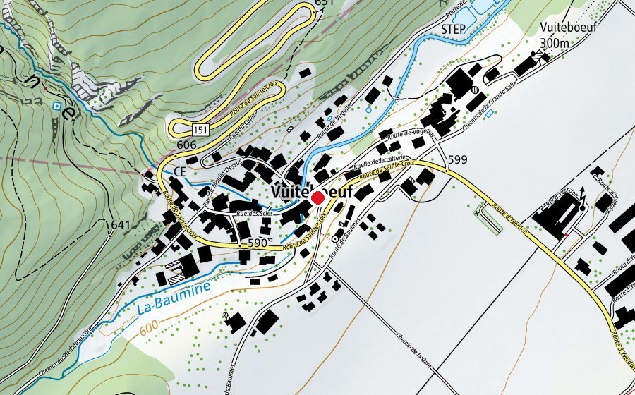 Mappa con la posizione di Batiment Communal (Scuola)