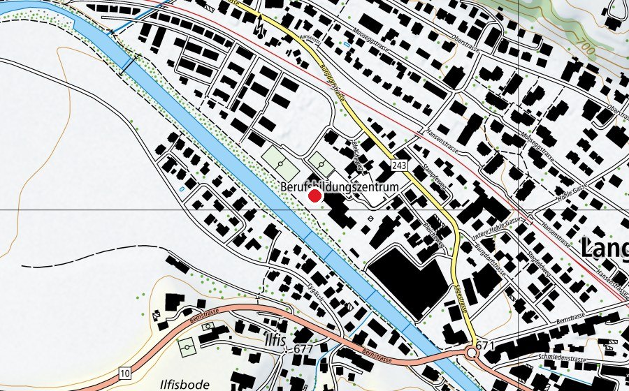 Mappa con la posizione di Bildungszentrum Emme (Scuola)