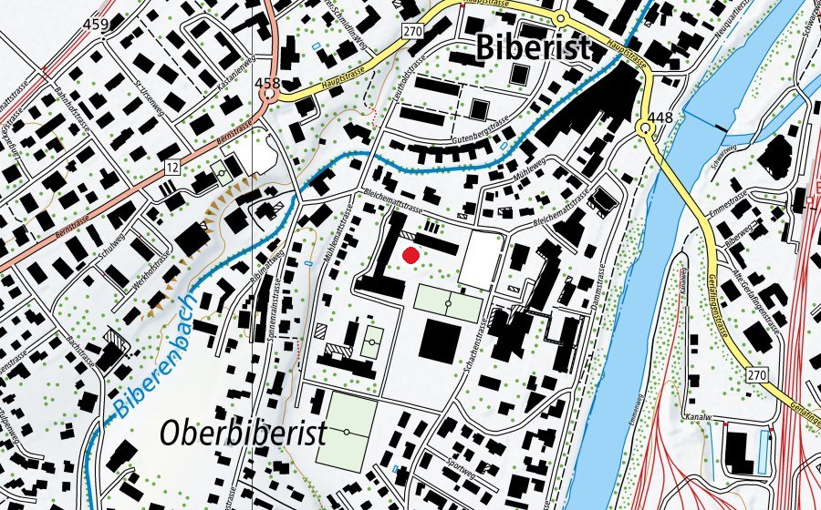 Mappa con la posizione di Bleichematt (Scuola)