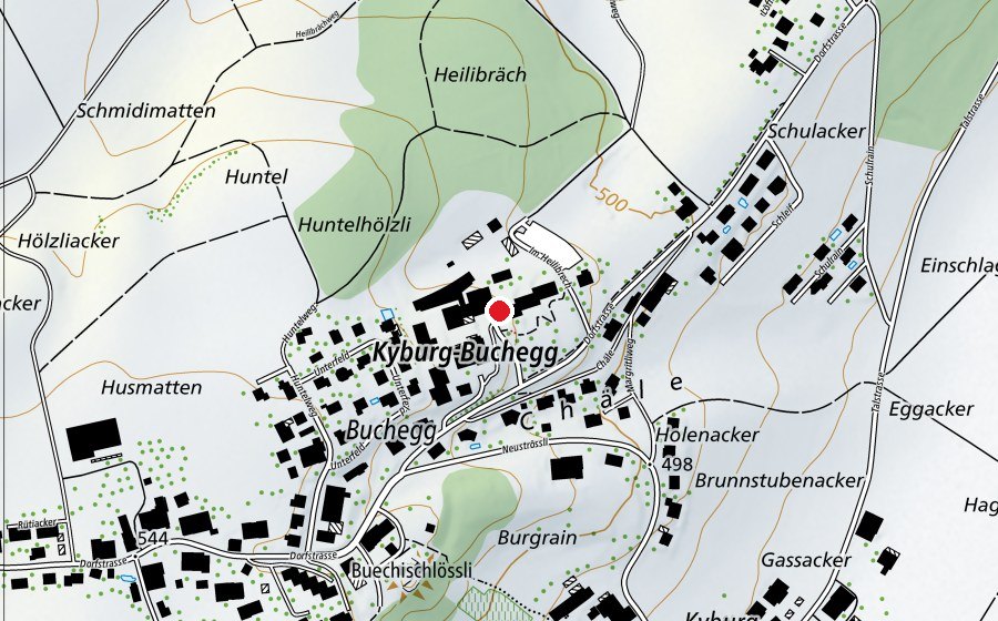 Karte mit dem Standort von Blumenhaus (Schule)
