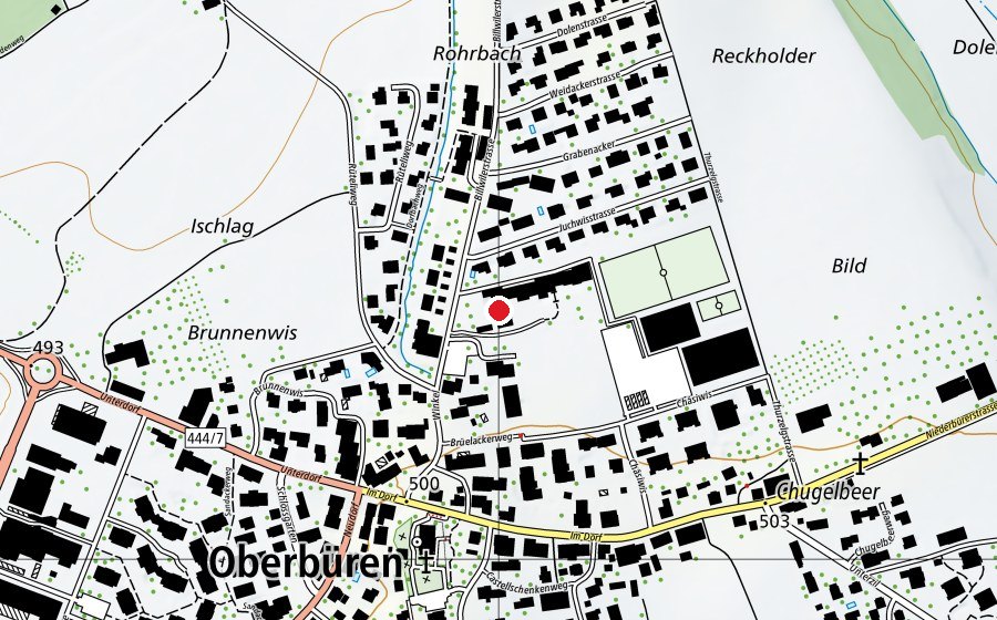 Carte indiquant l’emplacement de Bühlacker (École)