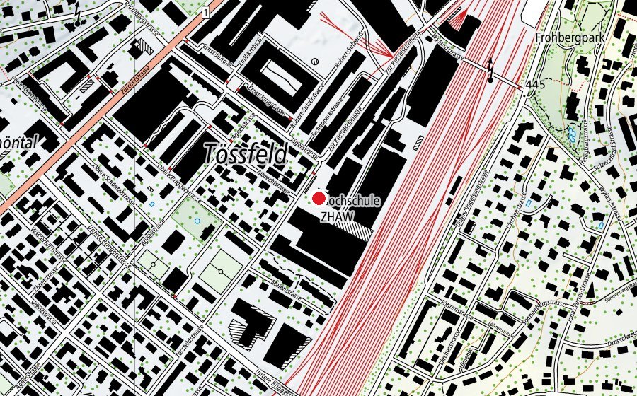 Mappa con la posizione di Bühnerei – Raum für Theater & Circus (Scuola)