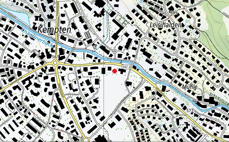 Map showing the location of BWS (School)