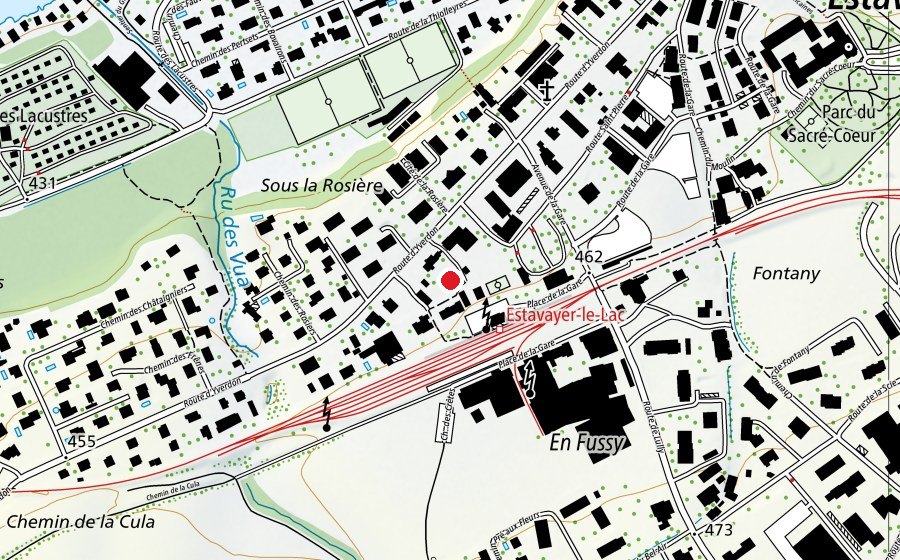 Map showing the location of Centre Éducatif et Pédagogique (School)